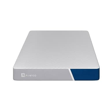 Avenco マットレス クイーン 高反発マットレス 極厚24cm ウレタンマットレス ベッドマットレス 高密度ウレタン ジェルメモリーフォーム 寝姿記憶 竹炭入り 吸湿脱臭 温度調整 クイーンサイズマットレス 体圧分散 底付き感無し 長持ち 圧縮梱包 持ち運び便利(160*195*24cm)