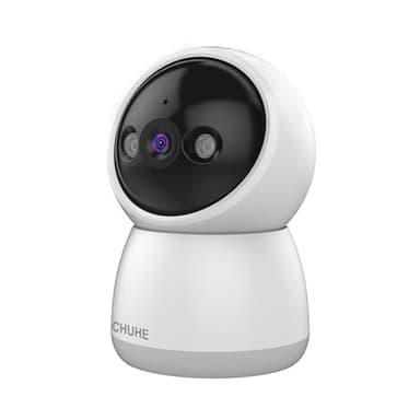 【400万画素・360°自動定期見回り】(見守りカメラ) ペットカメラ/ベビーモニター/ペット見守り/屋内カメラ/ネットワークカメラ/360°監視/人体検出/赤ちゃんの泣き声を通報しプッシュ通知/広角撮影/遠隔操作/双方向通話/家族共有/室内用ネットワークカメラ/玄関カメラCHUHE