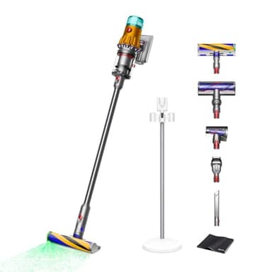 Dyson(ダイソン) 掃除機 コードレス Dyson V12 Detect Slim Absolute (SV46 ABL AM) スティック ハンディクリーナー サイクロン 充電スタンド付き【Amazon.co.jp限定】【高機能LEDとオートモードが、ゴミを見逃さない】