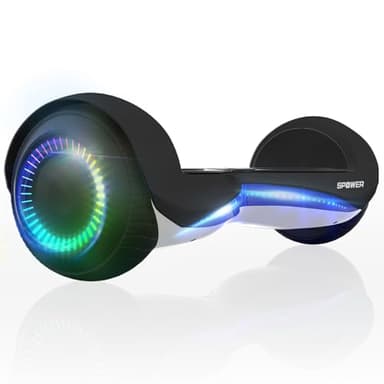SPOWER バランススクーター 子供用 大人用 キックスクーター 6.5インチ プロテクター付属 立ち乗り二輪車 軽量 耐震性 安定性 耐荷重100kg 誕生日 プレゼント