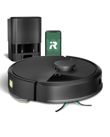 ルンバ（Roomba） 105 Combo ロボット + AutoEmpty 充電ステーション (ロボット掃除機) アイロボット（iRobot）【水拭き/両用/自動ゴミ収集/LiDARナビゲーション/パワーリフト吸引/スマートスクラブ対応/マッピング 掃除経路確認/アプリ操作/落下防止/Amazon.co.jp購入時12ヶ月保証/Y351060】ブラック