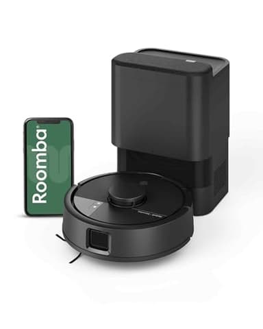 【超小型】ルンバ（Roomba） Mini 掃除機＆床拭きロボット + AutoEmpty™ 充電ステーション (ロボット掃除機) アイロボット（iRobot）【水拭き両用/本体のみの簡単操作/世界最小ルンバ/LiDARナビゲーション/パワーリフト吸引/自動ゴミ収集機能/マッピング/Amazon.co.jp購入時12ヶ月保証/F155060】 黒(KURO)