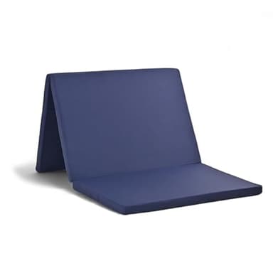 【厚さ5.5cm３つ折りバランスシングルマットレス95Ｎ-140Ｎ-95Ｎ】 腰を支える 5.5cm 55mm ３つ折り 三つ折り 折りたたみ 折り畳み 国産 日本製 バランス バランスマットレス 軽量 寝具 敷布団 敷き布団 圧縮梱包 腰痛 セール 福袋 豪華景品 (ネイビー)