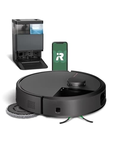 ルンバ(Roomba)Plus 505 Combo ロボット + AutoWash 充電ステーション (ロボット掃除機) アイロボット(iRobot)【水拭き/両用/多機能充電ステーション搭載/自動ゴミ収集/自動洗浄・乾燥機能/AIカメラ搭載 物体認識と障害物回避/パワーリフト吸引/マッピング/アプリ操作/落下防止/Amazon.co.jp購入時12ヶ月保証/N185060】ブラック
