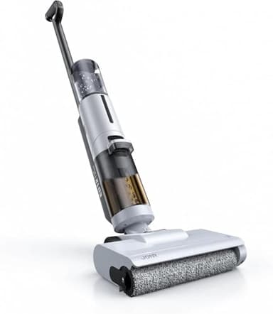 水拭き掃除機 JONR ED12 Lite【日本最軽量】吸引・水洗い・拭き取り3in1 コードレス スティッククリーナー 20000Pa強力吸引 乾湿両用 自動洗浄 壁際1mm清掃 長時間稼働 大容量水タンク 自立式&自走式 モップ機能付き 床拭き/ハードフロア/カーペット/隙間に適用 お手入れ簡単 24ヶ月品質保証