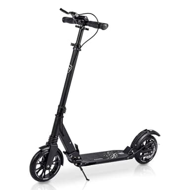 S.Darwin キックボード [国内ブランド] PL保険付き Wサスペンション discブレーキ 子供～大人まで乗れる キックスクーター 折りたたみ キックスケーター スタンド付き 立ち乗り 収納バッグ付き 日本語説明書付き scooter