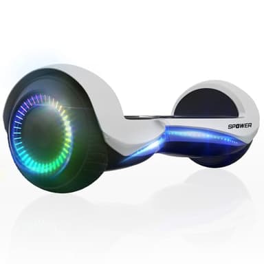 SPOWER バランススクーター 子供用 大人用 キックスクーター 6.5インチ プロテクター付属 立ち乗り二輪車 軽量 耐震性 安定性 耐荷重100kg 誕生日 プレゼント