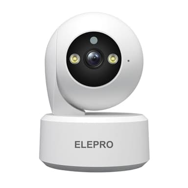 【800万画素・泣き声感知・５G Wi-Fi】ELEPRO 2025最新 見守りカメラ ペットカメラ カラーナイトビジョン PTZ 自動追尾 スマホで見れる 動体検知 プッシュ通知 音声やライト警告）遠隔で見れる 防犯カメラ セキュリティカメラ 監視カメラ ベビーモニター ベビーカメラ 室内用ネットワークカメラ 玄関カメラ ワイヤレスカメラ ホームカメラ