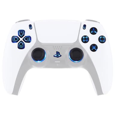 コントローラー本体ではなく、eXtremeRate ps5コントローラー（BDM-030&BDM-040&BDM-050）に対応用ピュアカラー多色発光十字キー＆サムスティック＆シェアオプション＆ホームフェイスボタン、DTF V3 LEDキット【ブラック】