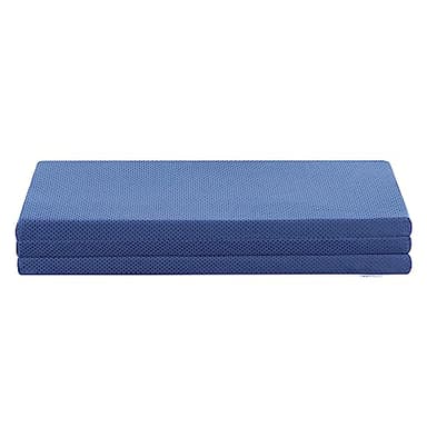 オリースリープ(Olee Sleep) 三つ折りメモリーフォームマットレス ブルー シングルサイズ 幅97×奥行195×厚さ5cm 【日本正規輸入品】
