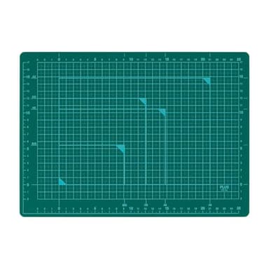 プラス カッターマット カッティングマット 両面 A4 230×320mm グリーン CS-A4 48-573