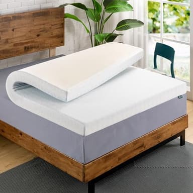 ZINUS 低反発 マットレス シングル 厚さ 10cm Green Tea 緑茶成分 抗菌 防臭 2層構造 通気性 体圧分散 メモリーフォーム やわらかめ 敷布団 マットレスパッド | 圧縮梱包 ベッド ジヌス | 日本正規品 GTFT