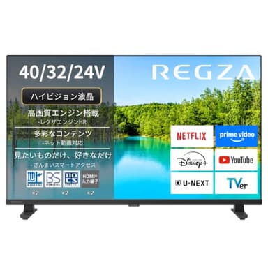 【Amazon.co.jp限定】REGZA レグザ テレビ 24V35N(A) (24インチ / ハイビジョン/液晶/Airplay/ネット動画対応)