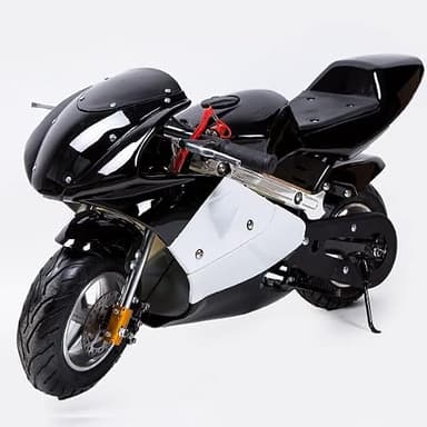 49cc GP 黒白カラーモデル エンジン ポケバイ ポケットバイク ２ストエンジン 混合油使用